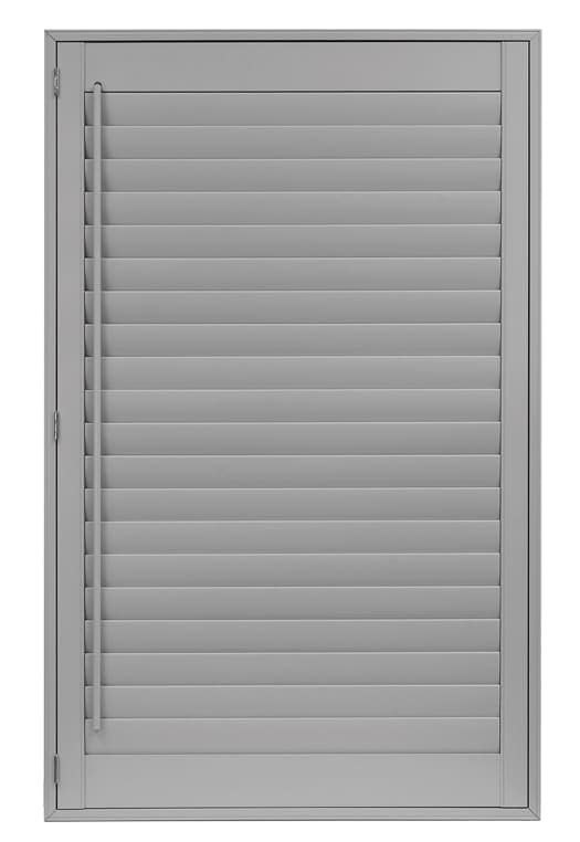 Shutter panel with the visible tilt bar offset toward the side